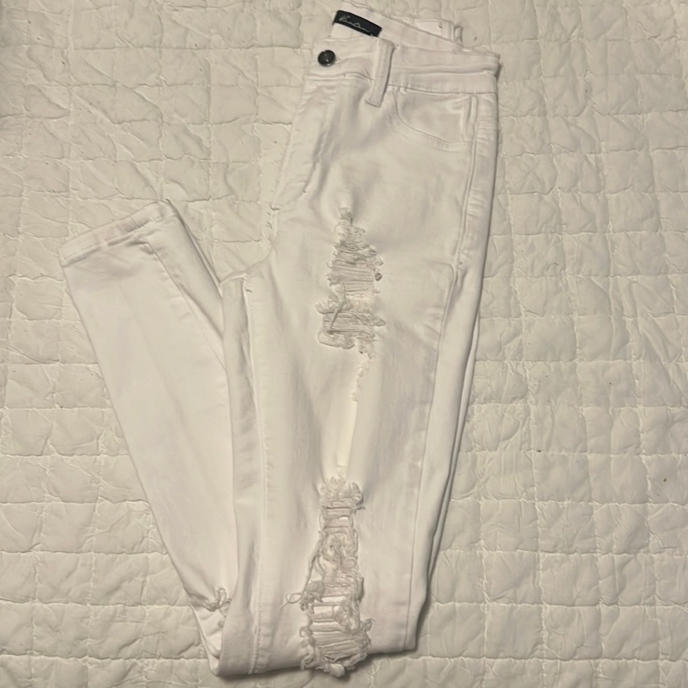 White Distressed Jeans